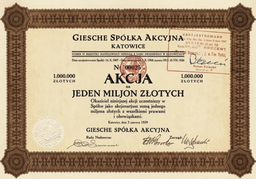 Sprawa przedwojennych akcji Spółki Giersche