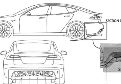 Tesla wprowadzi wirniki zamiast spojlera. Innowacyjny patent wejdzie do produkcji?