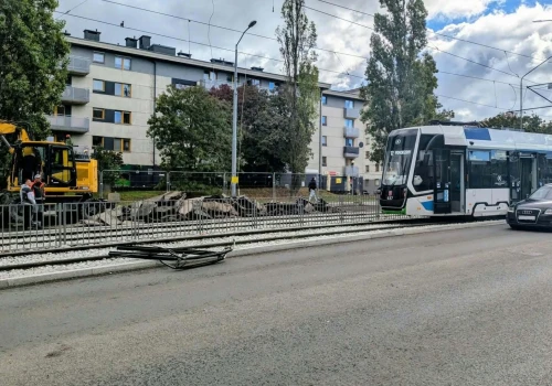 Zerwany pantograf. Problemy z komunikacją na Pomorzanach