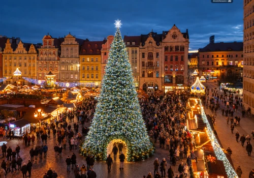 Tego jeszcze nie było na wrocławskim Rynku. Do choinki będzie można wejść