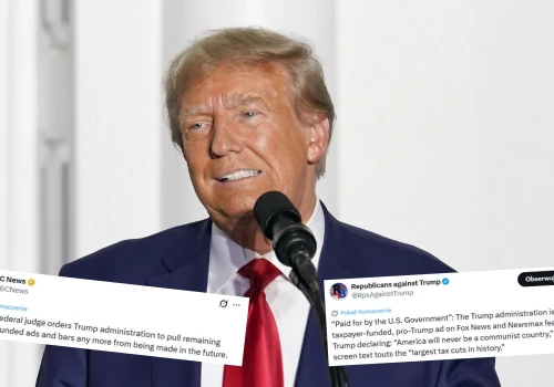 Sąd uznał, że wydawanie publicznych pieniędzy przez rząd na reklamy ocieplające wizerunek Trumpa to jednak przesada