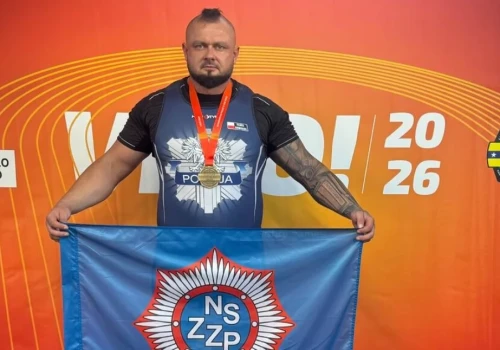 Asp. Paweł Dominiak z Legnicy zdobył złoto na europejskich igrzyskach służb