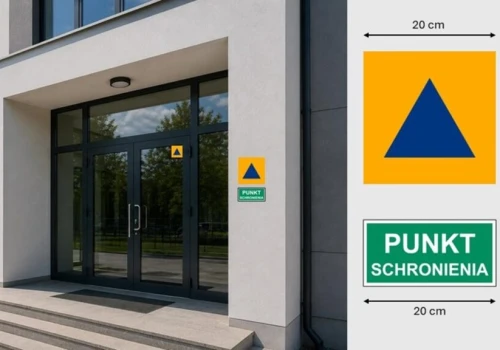 Ponad 86 tysięcy punktów schronienia w Polsce zostanie oznakowanych