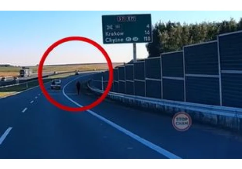 Brak wyobraźni to mało. Mężczyzna na hulajnodze pędził S7