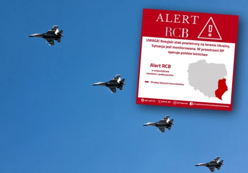 RCB ostrzegło mieszkańców dwóch województw. To w związku z rosyjskim atakiem na tere…
