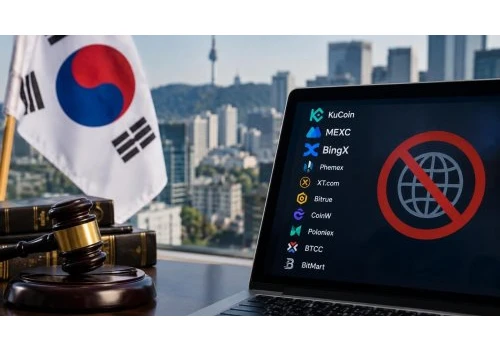 Korea blokuje 27 stron giełd krypto