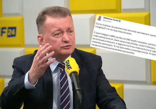 Błaszczak trzykrotnie pytany, czy dane z Pegasusa szły do Izraela, trzykrotnie zmienił temat