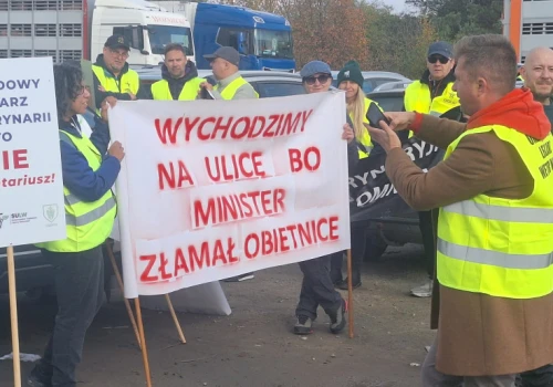 Lekarze weterynarii protestowali w Kutnie. Oczekują godnych wynagrodzeń i stabilnego finansowania