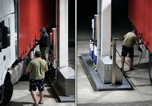 Złodzieje zatankowali 22 tys. litrów do naczepy kurtynowej – nocna akcja na stacji