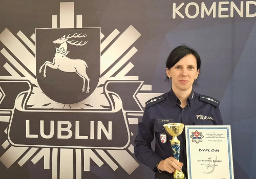 Aspirant Dolecka na podium konkursu