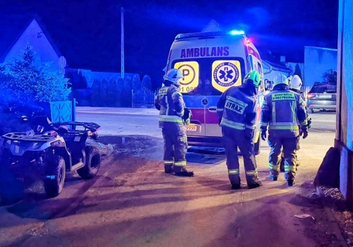 Wypadek na quadzie. Jechały 2 osoby