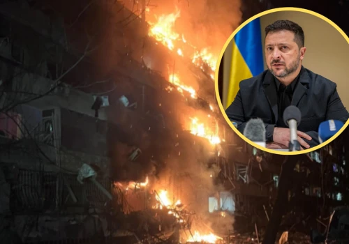 Kijów pod ostrzałem. Zełenski rozgoryczony: Partnerzy znów nie ostrzegli