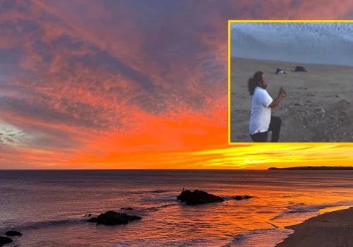 Nagranie zaręczyn na plaży w Malibu podbija internet. Para zaprasza autorkę filmu na ślub