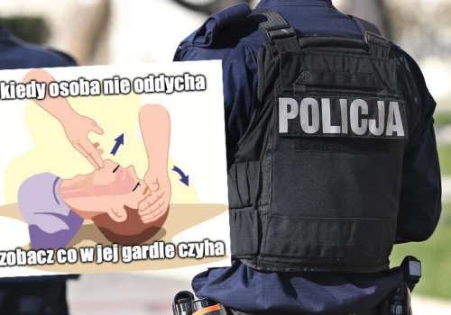 Wólka Pukarzowska: policjanci uratowali mężczyznę, który prawie na śmierć zakrztusił się jabłkiem