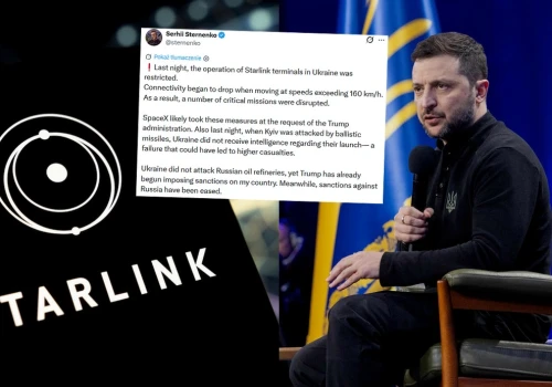 Starlink bez zapowiedzi ograniczył działanie na Ukrainie i pojawił się problem z dronami