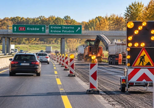 Duże utrudnienia na A4! Remont 4,5 km autostrady, zamknięte zjazdy i objazdy