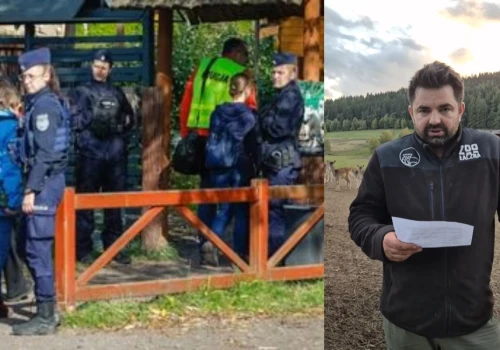 Afera wokół Zoo Łączna. Prywatne organizacje pod ochroną policji weszły do placówki i zabrały zwierzęta