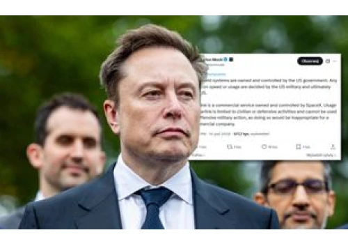 Starlink w Ukrainie. Musk wskazał, kto decyduje ws. systemu StarShield