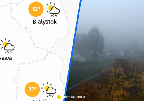 Deszcze i silne mgły opanują dziś część Polski. W tych miejscach będzie najgorzej