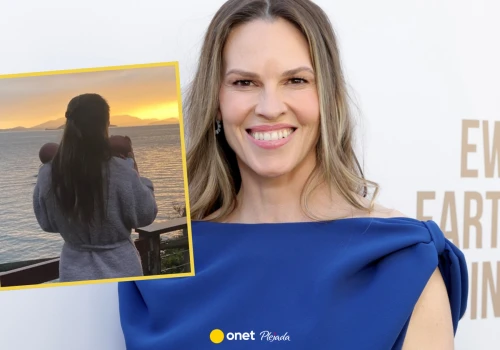 Hilary Swank po raz pierwszy urodziła w wieku 48 lat. 