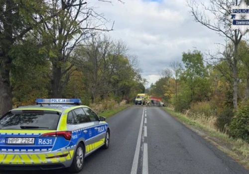 Tragiczny wypadek pod Zawierciem. 47-latek uderzył samochodem w drzewo. Zginął na miejscu