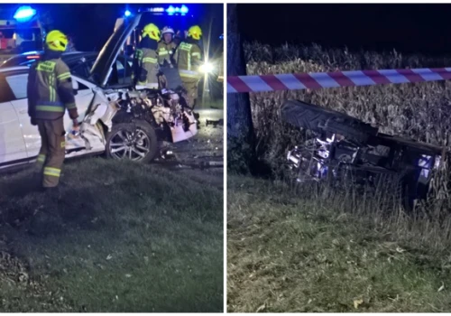 Zderzenie osobówek z ciągnikiem na trasie Świdnica-Burkatów