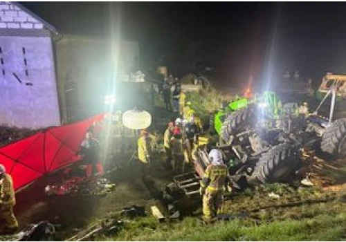 Tragedia w powiecie chełmińskim. Ciągnik przygniótł nastolatków