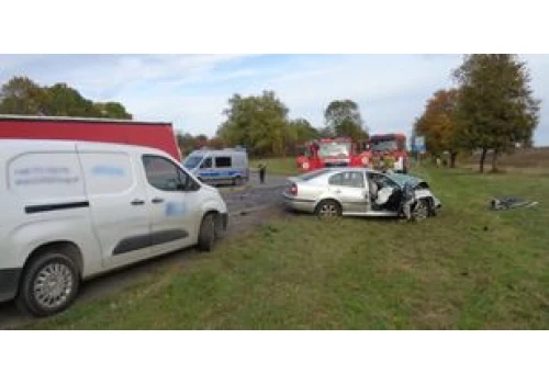 Tragiczny wypadek. Kierowca Skody nie przeżył