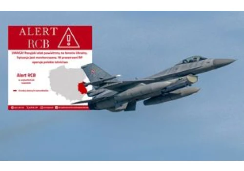Myśliwce znów w powietrzu. Alert RCB dla Lubelszczyzny