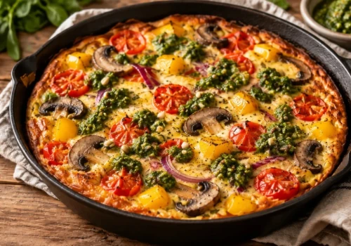 Szybki obiad z tego, co masz w lodówce. Frittata warzywna Jurka Sobieniaka