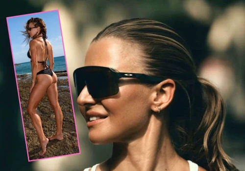 Anna Lewandowska pręży pośladki w skąpym bikini. W szczytnym celu