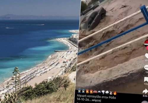 Gigantyczne ulewy na greckiej wyspie. Osuwiska, zalane domy i ulice. Nie żyje jedna osoba
