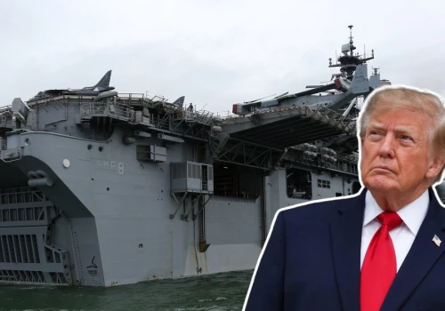 Amerykańskie wojska lądowe płyną w stronę Iranu. Donald Trump: "nie widzę tego"