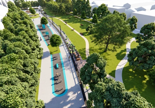 Boisko w dawnym magazynie i leżaki na torach. Ponad 7 mln zł na park przy forcie w Bronowicach