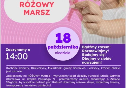 Barczewo pójdzie na różowo. Pierwszy marsz, wspólna piosenka i różowy ratusz