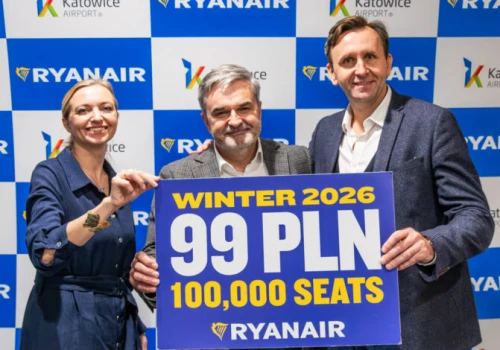Ryanair ogłasza zimowy rozkład z Katowic. Trzy nowe kierunki i bilety od 99 zł