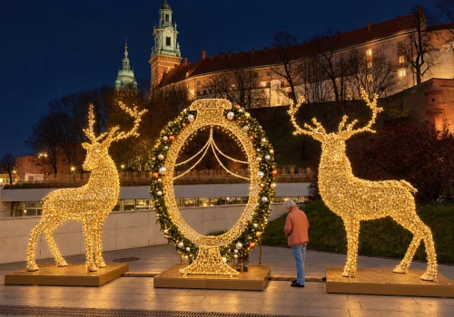 Prawie 9 mln zł na świąteczny Kraków. Złoto i błękit na trzy zimy