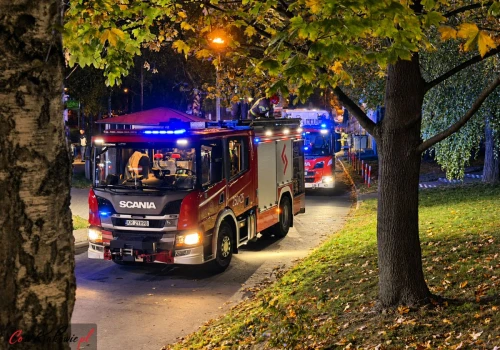 Pożar mieszkania na os. Kombatantów w Krakowie