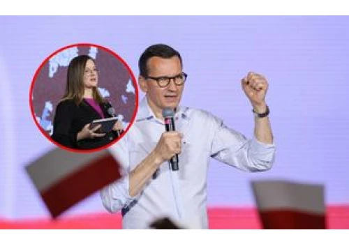 Niespodziewany gość u Morawieckiego. Wygłosiła przemówienie