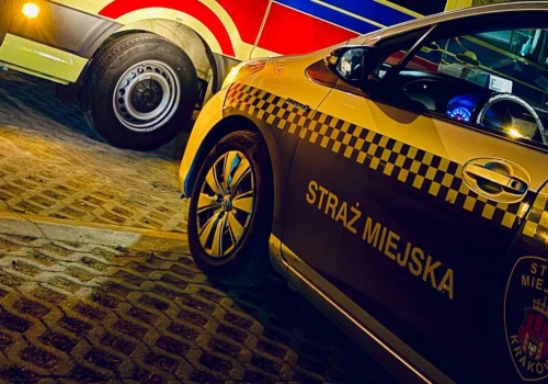 Kobieta zauważyła, że mężczyzna może potrzebować pomocy. Wezwała straż miejską
