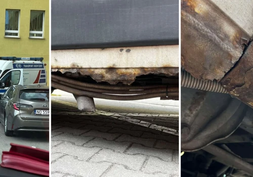 Rdza, odpadające elementy, tysiące na liczniku. Takie karetki za publiczne pieniądze mają wozić pacjentów w Olsztynie