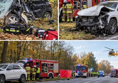 TRAGEDIA NA DRODZE! STARSZE MAŁŻEŃSTWO ZGINĘŁO PO ZDERZENIU DWÓCH SAMOCHODÓW