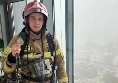 Ponad 1000 schodów w szczytnym celu. Strażak z Łomży pobiegł dla Noana