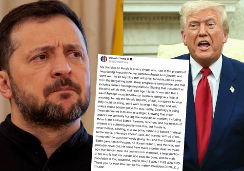 Trump tłumaczy, że zwolnił Rosję z sankcji, bo negocjuje pokój w wojnie między nią a Ukrainą