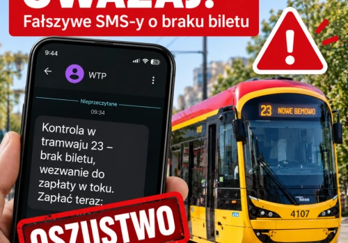 Fałszywe mandaty za jazdę tramwajem. WTP ostrzega przed oszustami