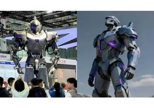 Chiński gigant wygląda jak Robocop. Ma cztery metry i dźwiga 500 kg