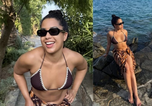 Patricia Kazadi kusi na wakacjach. 