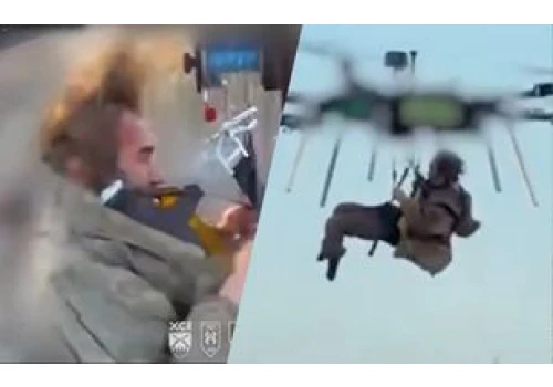 Dron wyciągnął rannego żołnierza z pola minowego. Pierwsza taka akcja w historii