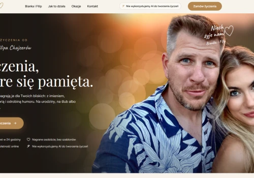 Filip i Bianka Chajzerowie sprzedają swoje życzenia za 150 zł albo 300 zł, jeżeli mają być szybko