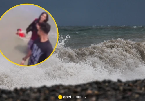 Rodzice nagrywali film na plaży. Nie widzieli, że dziecko porwała fala